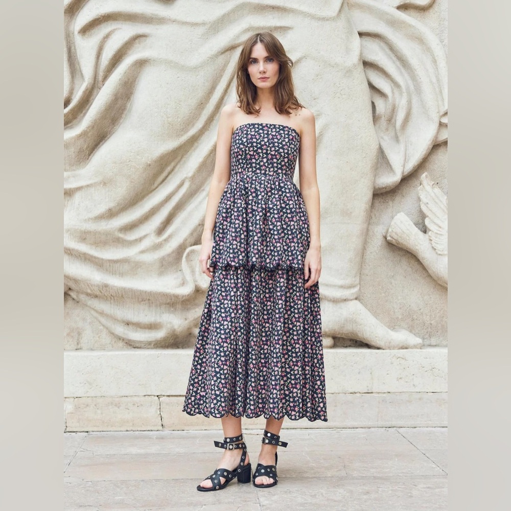 Eddy Daisy Dress Black Rose Floral - Picture 3 of 5